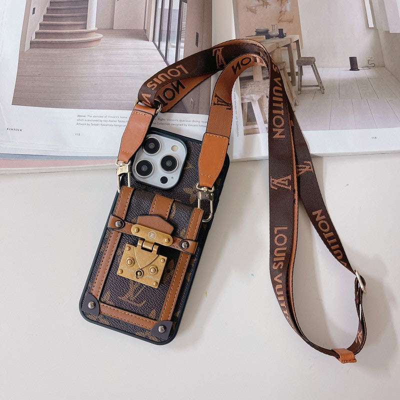 Lou GG Card Holder Chain iPhone Case - 图片 7