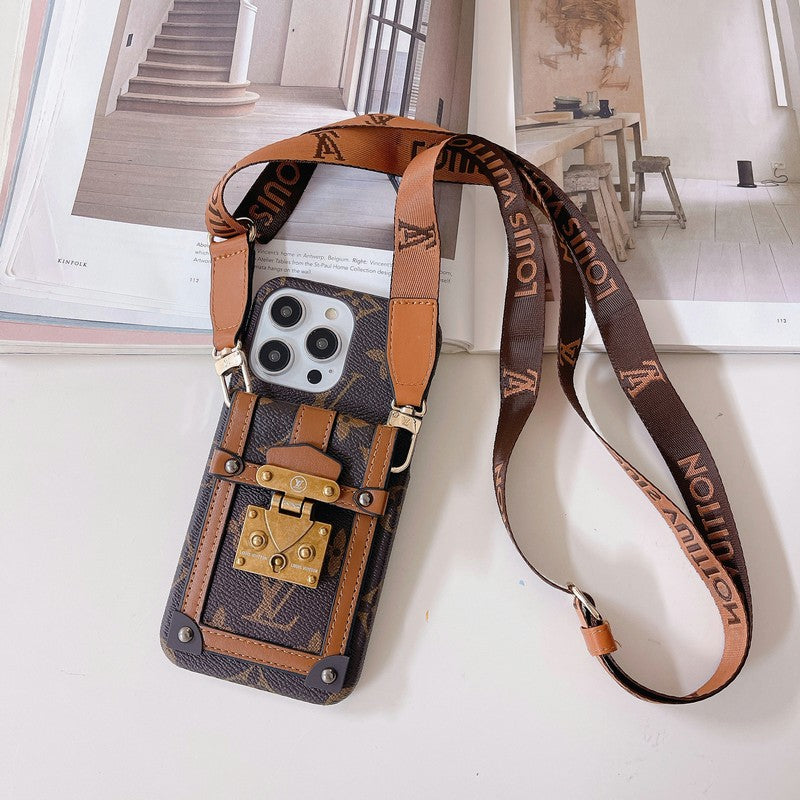 Lou GG Card Holder Chain iPhone Case - 图片 10