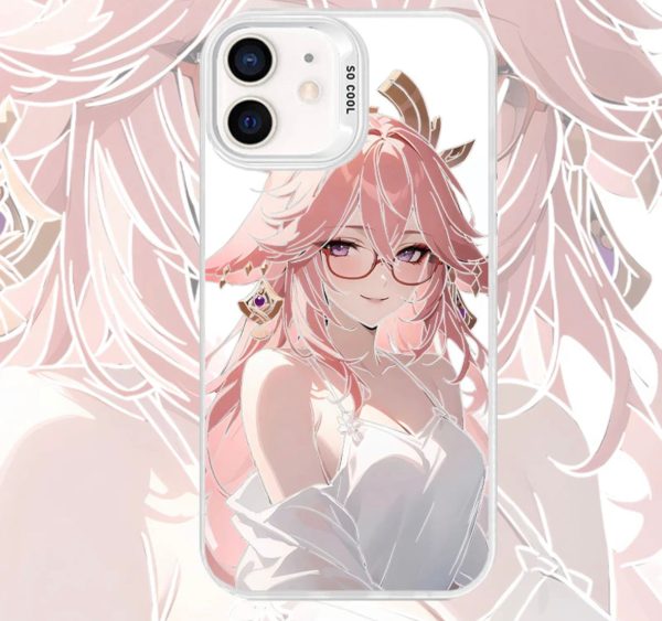 YAE MIKO ANIME PHONE CASE GENSHIN IMPACT - 图片 2