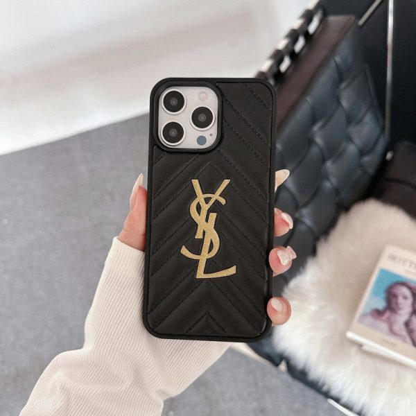 Saint Black & White Leather iPhone Case - 图片 2