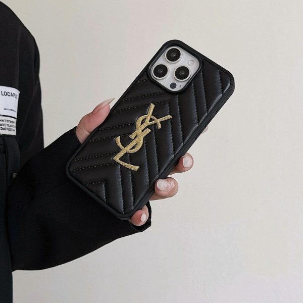 Saint Black & White Leather iPhone Case - 图片 5