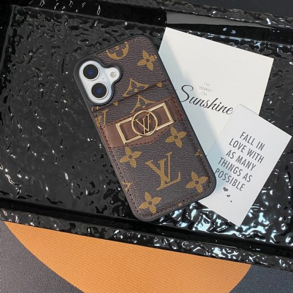 Lou Card Bag Gold Logo iPhone Case - 图片 10