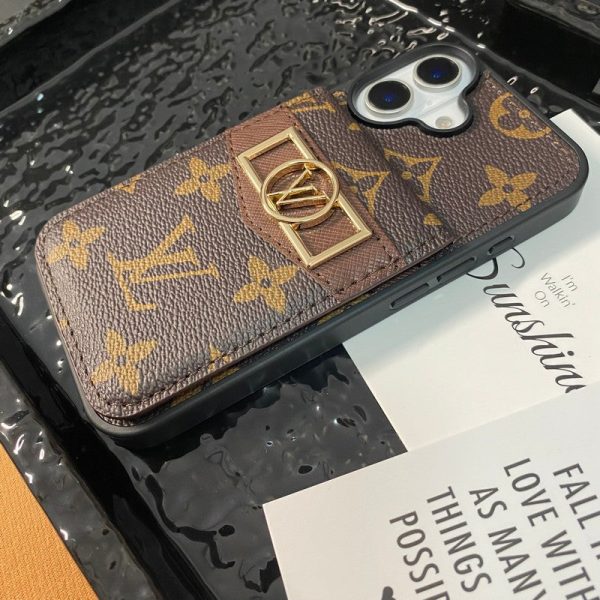 Lou Card Bag Gold Logo iPhone Case - 图片 12