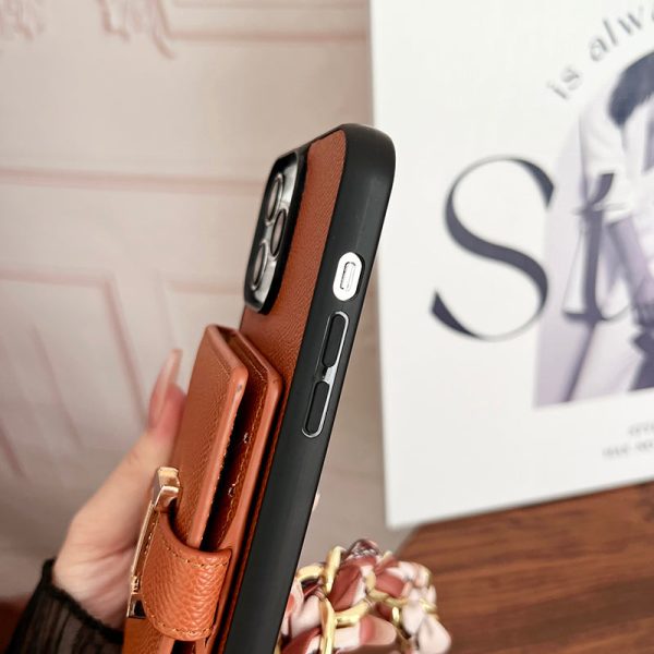 H Card Bag Scarves Leather iPhone Case - 图片 8