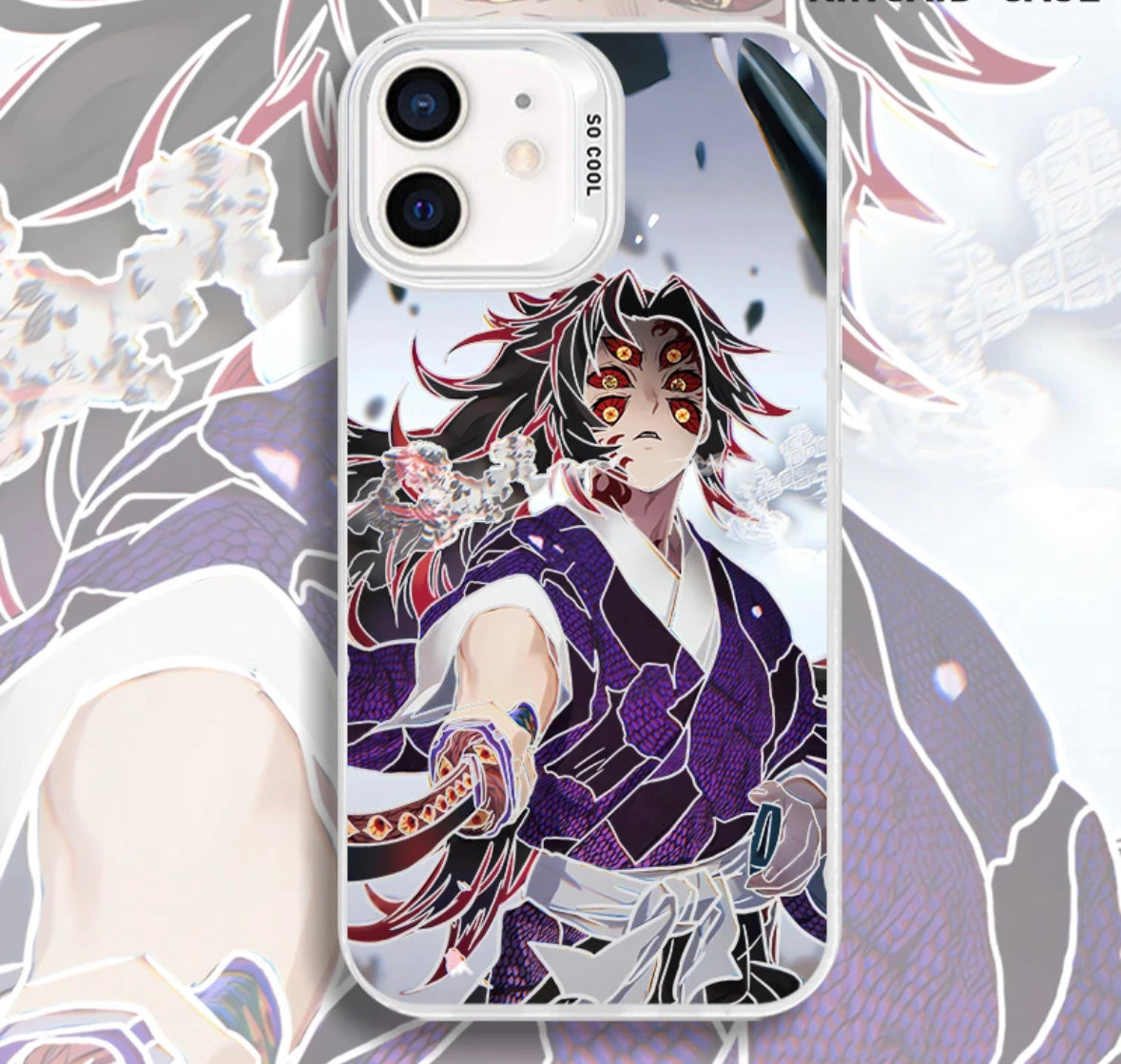 DEMON SLAYER KOKUSHIBO ANIME PHONE CASE - 图片 2