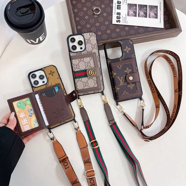 GG Card Bag Crossbody iPhone Case - 图片 3
