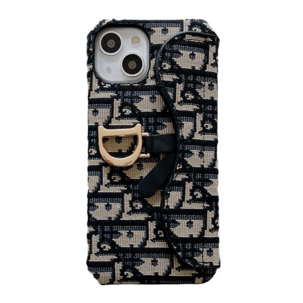 CD Black & Grey Fabric iPhone Case - 图片 12