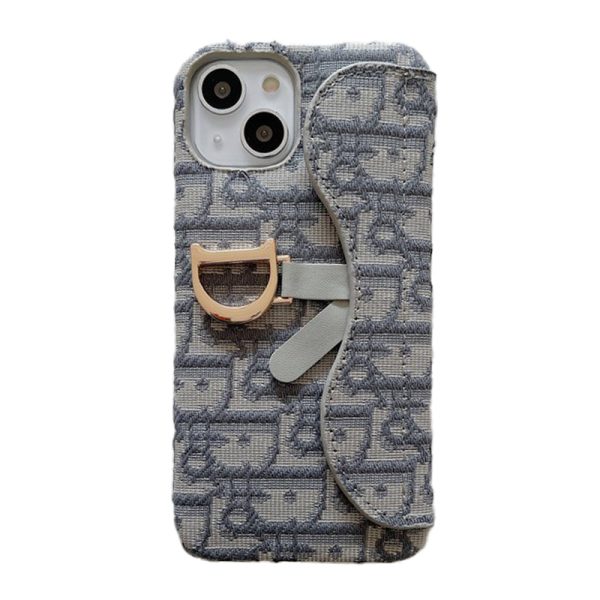 CD Black & Grey Fabric iPhone Case - 图片 13