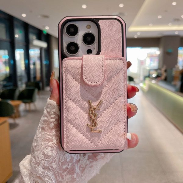 Saint Card Bag Color Leather iPhone Case - 图片 13