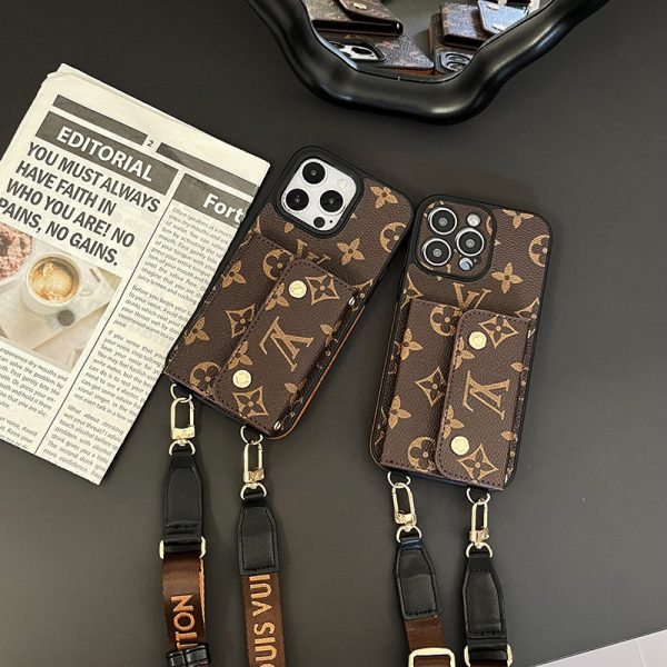 Lou Card Bag Chain Brown iPhone Case - 图片 14