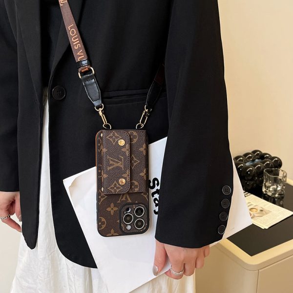 Lou Card Bag Chain Brown iPhone Case - 图片 9