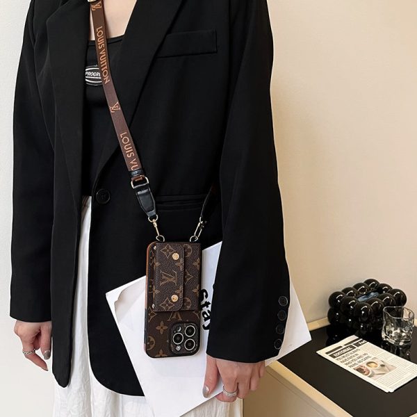 Lou Card Bag Chain Brown iPhone Case - 图片 8