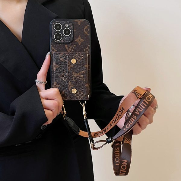 Lou Card Bag Chain Brown iPhone Case - 图片 15
