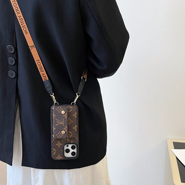 Lou Card Bag Chain Brown iPhone Case - 图片 7