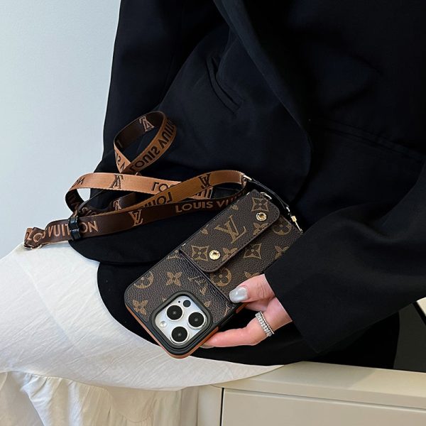 Lou Card Bag Chain Brown iPhone Case - 图片 6