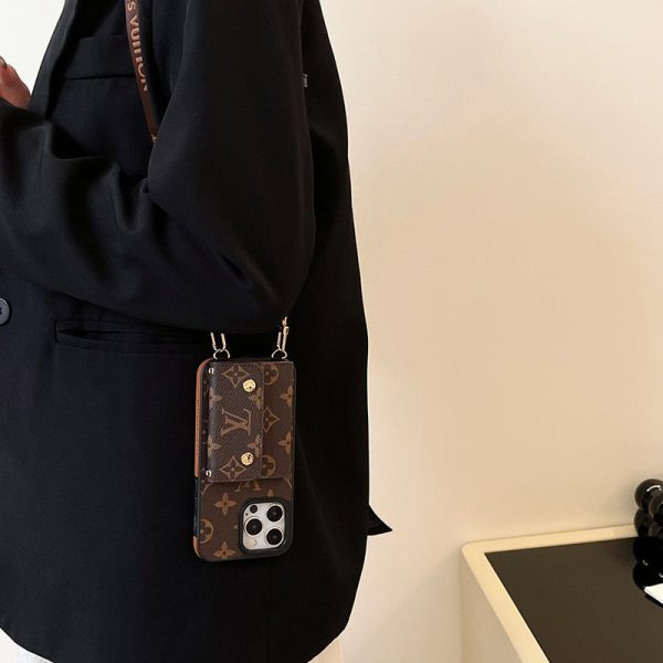 Lou Card Bag Chain Brown iPhone Case - 图片 5