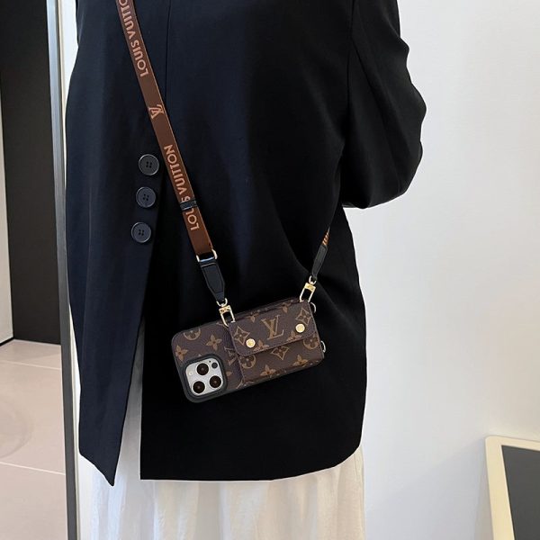 Lou Card Bag Chain Brown iPhone Case - 图片 2