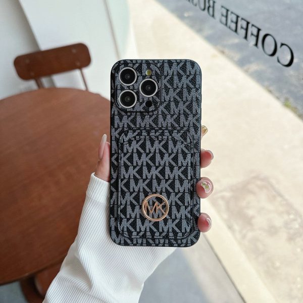 MK Card Bag Gold Logo iPhone Case - 图片 3