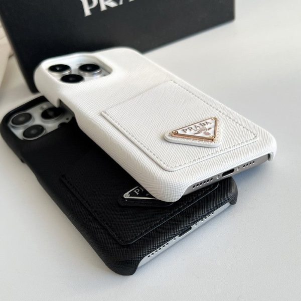 Pra Black & White Card Bag iPhone 16 Case - 图片 12