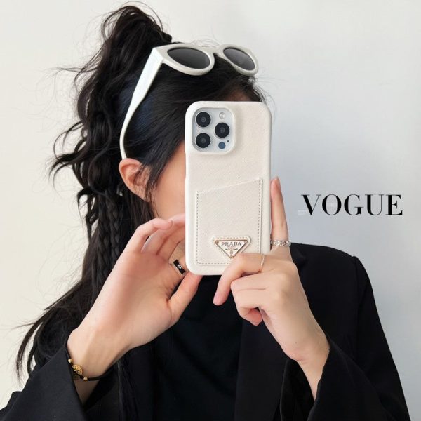 Pra Black & White Card Bag iPhone 16 Case - 图片 11