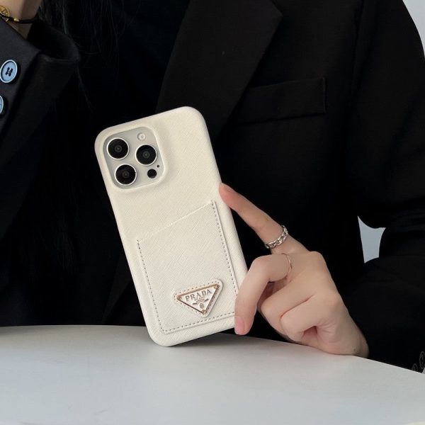 Pra Black & White Card Bag iPhone 16 Case - 图片 15