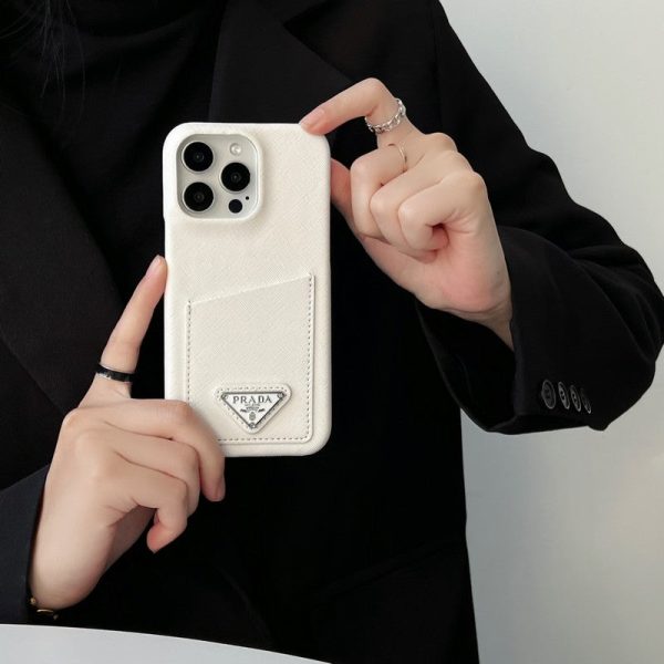 Pra Black & White Card Bag iPhone 16 Case - 图片 16