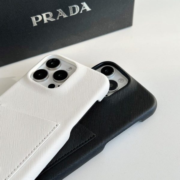 Pra Black & White Card Bag iPhone 16 Case - 图片 9
