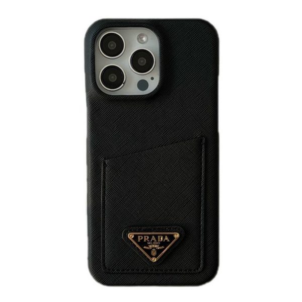 Pra Black & White Card Bag iPhone 16 Case - 图片 13