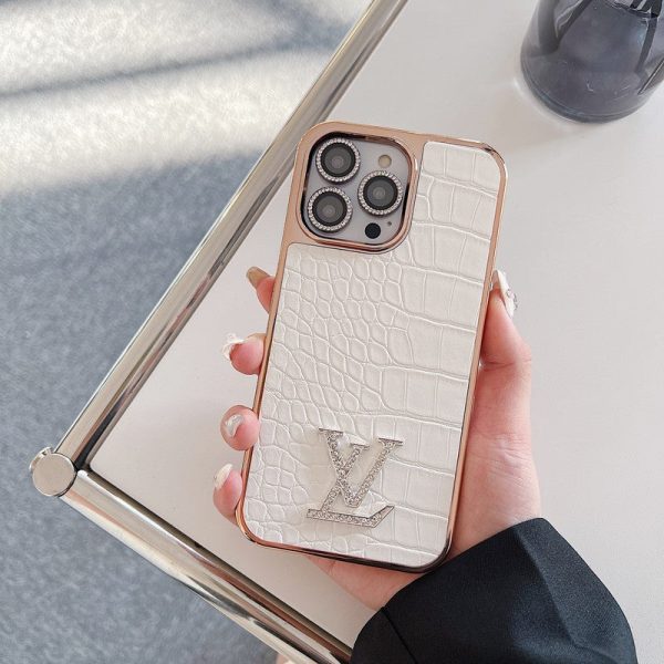 Lou Diamond Logo Rose Gold iPhone Case - 图片 13