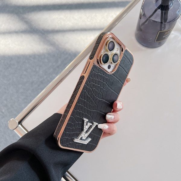 Lou Diamond Logo Rose Gold iPhone Case - 图片 12