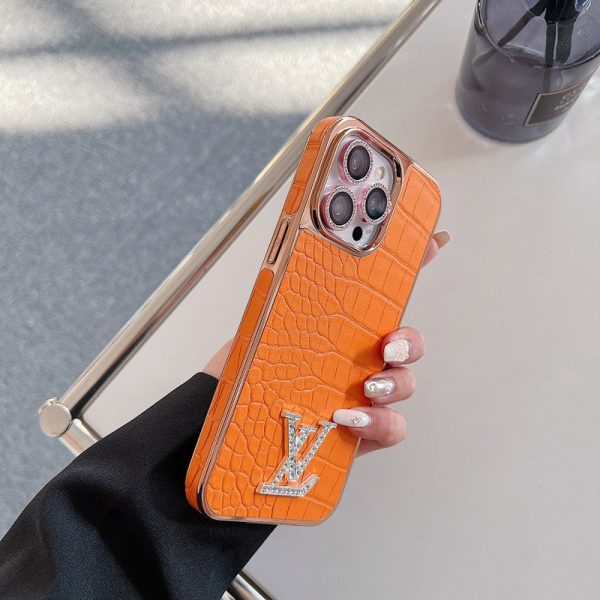 Lou Diamond Logo Rose Gold iPhone Case - 图片 9