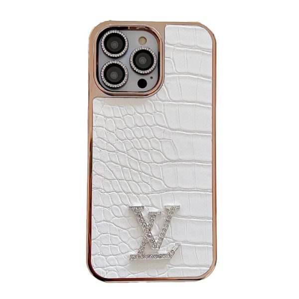 Lou Diamond Logo Rose Gold iPhone Case - 图片 17