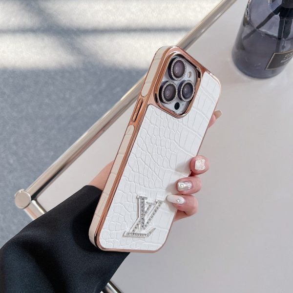 Lou Diamond Logo Rose Gold iPhone Case - 图片 7