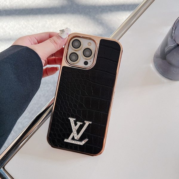 Lou Diamond Logo Rose Gold iPhone Case - 图片 3