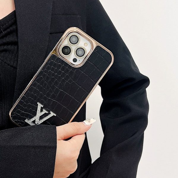 Lou Diamond Logo Rose Gold iPhone Case - 图片 8