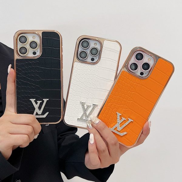 Lou Diamond Logo Rose Gold iPhone Case - 图片 4