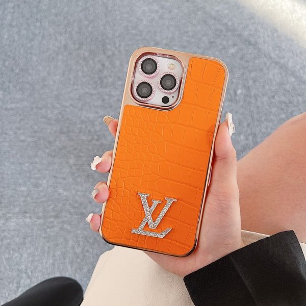 Lou Diamond Logo Rose Gold iPhone Case - 图片 2