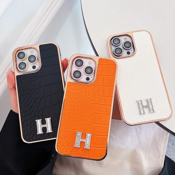 Herm Diamond Logo Rose Gold iPhone Case - 图片 2