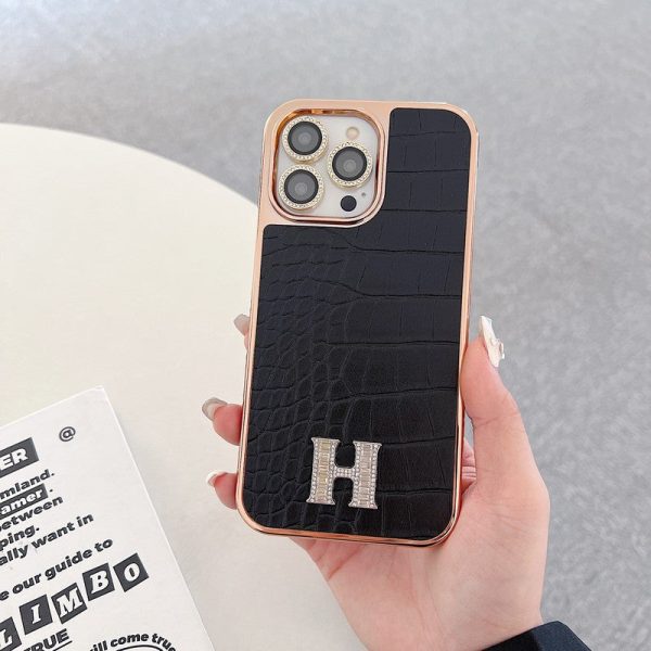 Herm Diamond Logo Rose Gold iPhone Case - 图片 17