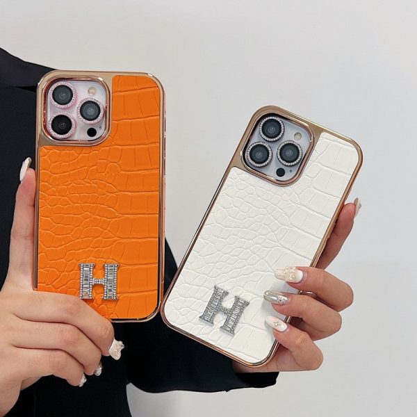 Herm Diamond Logo Rose Gold iPhone Case - 图片 11