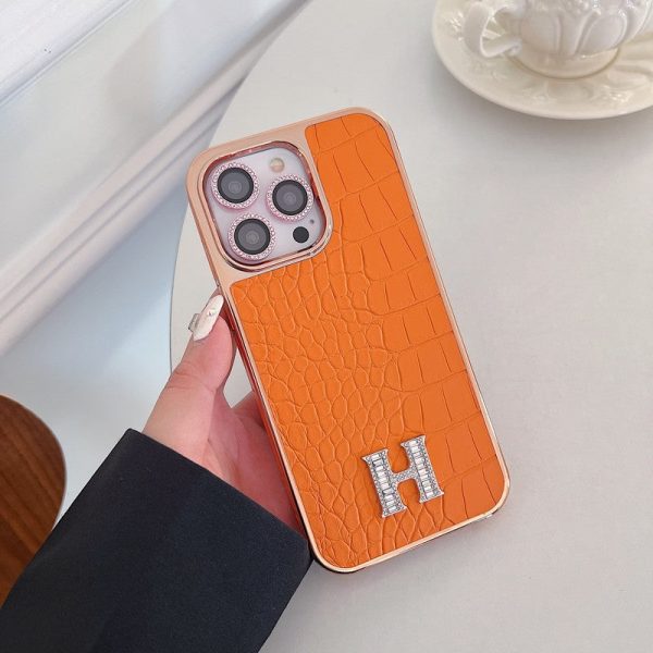 Herm Diamond Logo Rose Gold iPhone Case - 图片 3