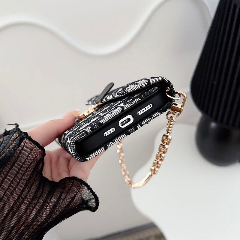 CD Bag Scarves Chain iPhone Case - 图片 9