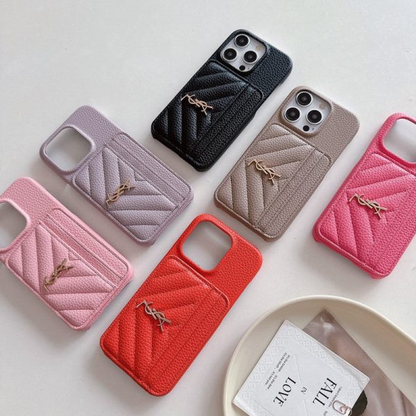 Saint Card Bag Color Leather iPhone Case - 图片 19
