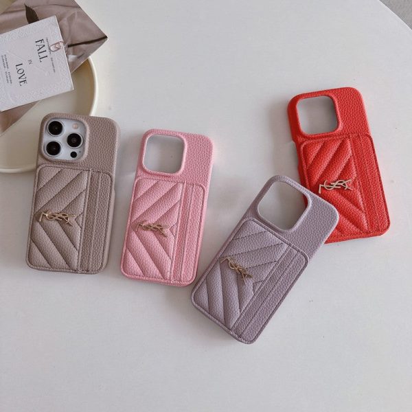 Saint Card Bag Color Leather iPhone Case - 图片 18