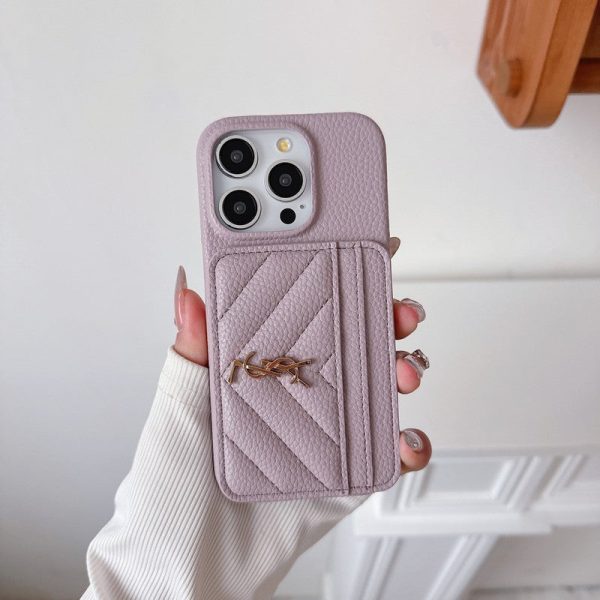 Saint Card Bag Color Leather iPhone Case - 图片 25