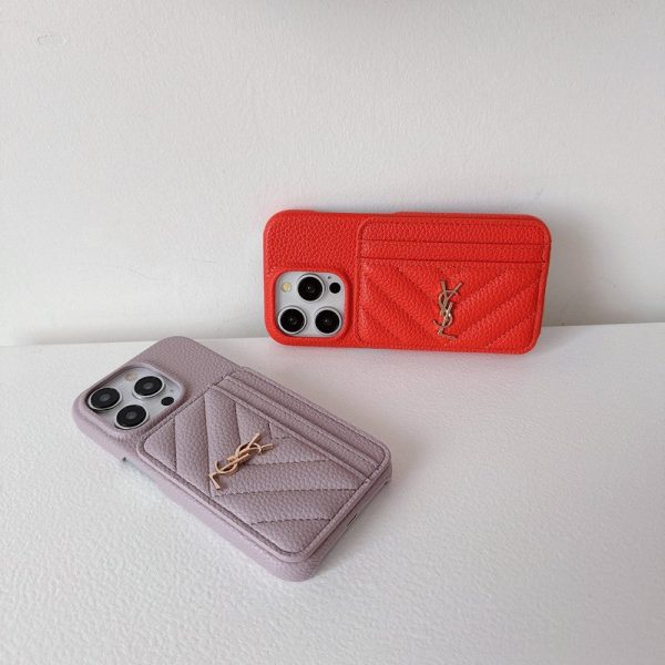 Saint Card Bag Color Leather iPhone Case - 图片 17