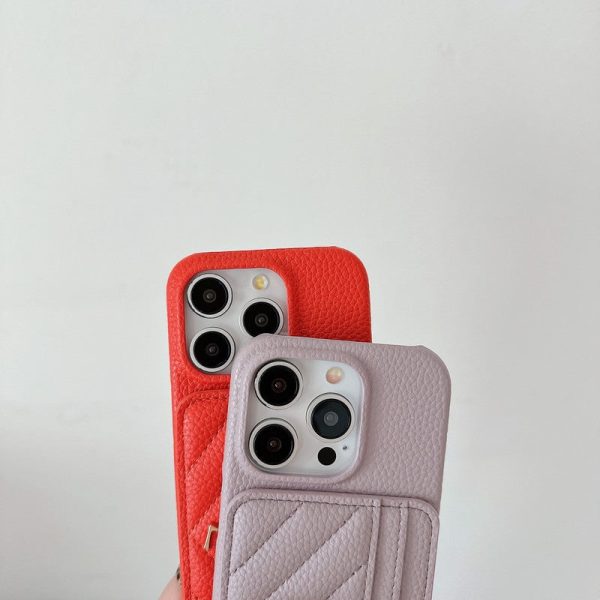 Saint Card Bag Color Leather iPhone Case - 图片 16