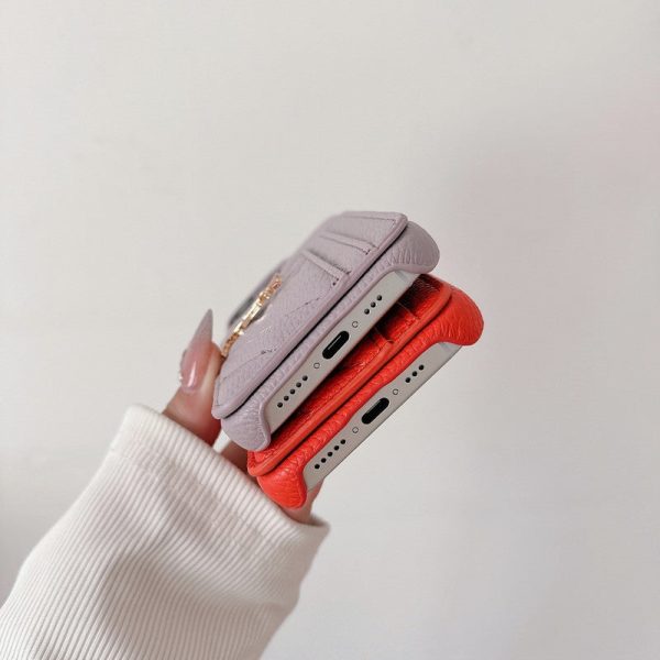 Saint Card Bag Color Leather iPhone Case - 图片 14