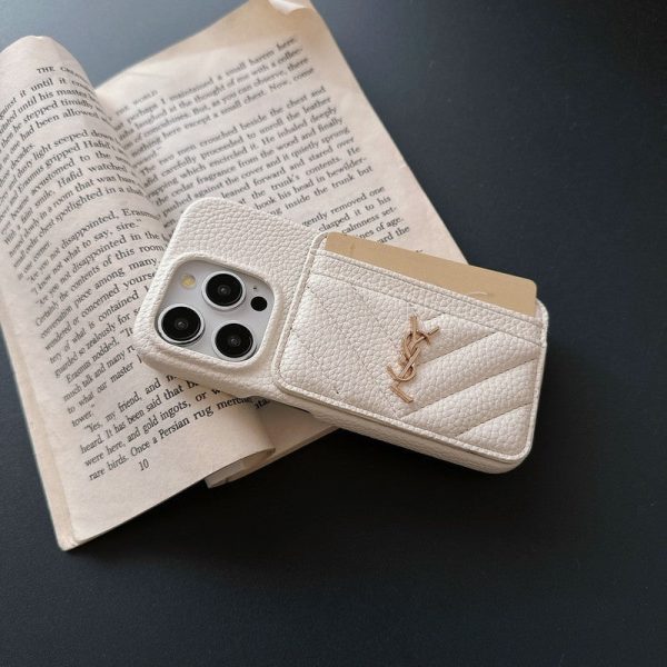 Saint Card Bag Color Leather iPhone Case - 图片 12