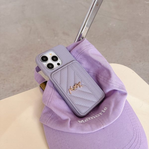Saint Card Bag Color Leather iPhone Case - 图片 11